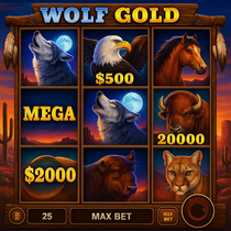 Kingmaker - Wolf Gold Slot Game - Money Respin Feature
